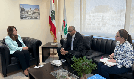 وزيرة الرياضة عرضت مع وفد منظمة الصحة سبل التعاون
