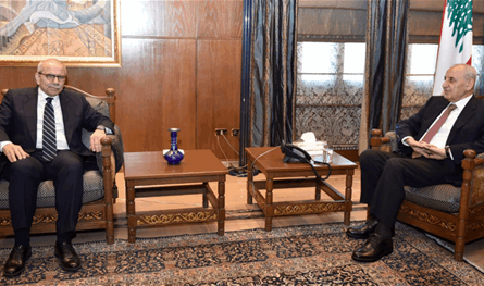 بري استقبل سلام في عين التينة