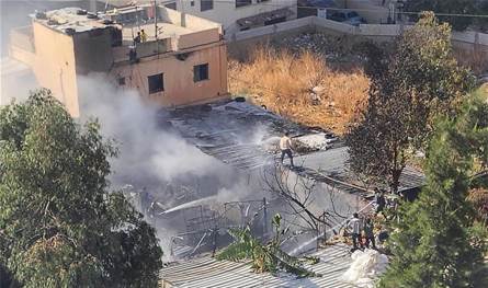 عند مدخل جبل البداوي.. حريق في غرفة خرضوات وهذا ما حصل (صور) 