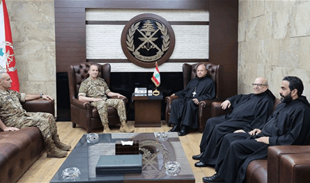 هيكل يستقبل الأباتي محفوظ