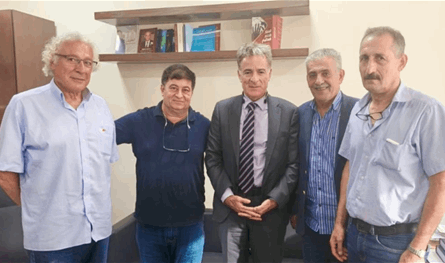 جرادة يستقبل وفدًا من &quot;أبناء البلدات الحدودية&quot;