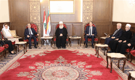 أبي المنى بحث مع وفد المؤتمر الدولي سبل تعزيز الحوار والاستدامة