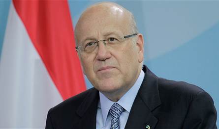 ميقاتي : إسرائيل تحتل أراضٍ في لبنان ولن تنسحب منها إلا بالتفاوض وانا مع  التفاوض عبر &quot;الميكانيزم&quot; 