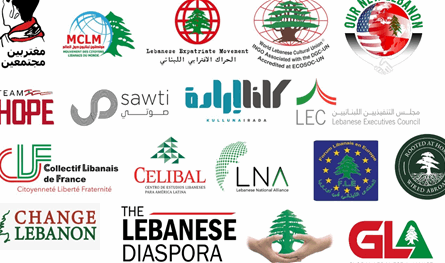 &quot;المجموعات الاغترابية اللبنانية&quot;: نطالب بضمان حقّ المغتربين في الاقتراع وفق أماكن قيدهم