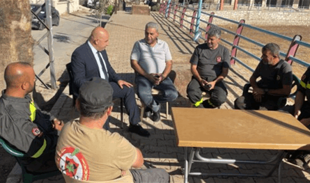 مدير الدفاع المدني تفقّد المراكز في علما الشعب وميس الجبل