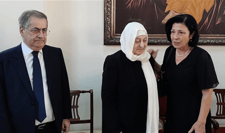 بهية الحريري عزت موسى بشقيقته