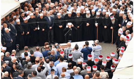 وداع حاشد لطليع حمدان في عين عنوب بحضور شيخ العقل ووفود سياسية وثقافية