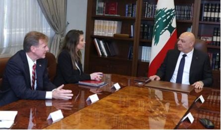 تفعيل &quot;الميكانيزم&quot; وعودة أهالي الجنوب محور لقاء عون وأورتاغوس