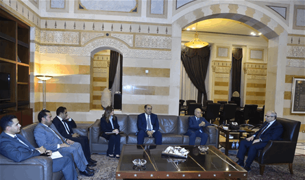 سلام استقبل أبو الغيط