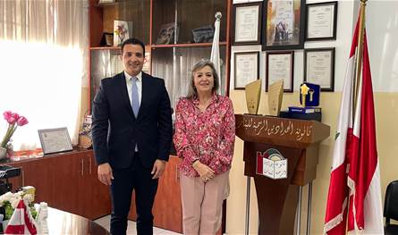 مطر زار ثانوية الحدّادين للبنات في طرابلس للتهنئة بفوزها في&quot; تحدّي القراءة العربي&quot;