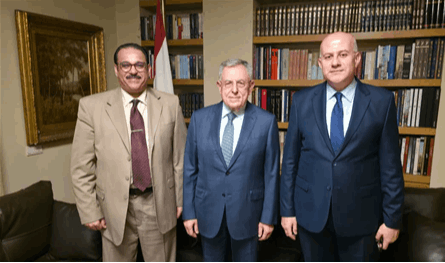 السنيورة التقى رئيس المعهد العربي للتخطيط لبحث مشاريع التعاون المستقبلية مع لبنان