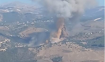 بالصور: سلسلة غارات إسرائيلية تستهدف الجرمق والمحمودية 