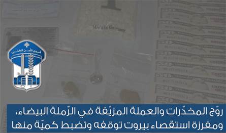 بالجرم المشهود.. ضبط حبوب كبتاغون ودولارات مزيّفة بحوزة مروّج