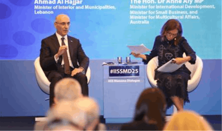 وزير الداخلية من البحرين: القوى الشرعية اللبنانية هي المولجة بالدفاع عن لبنان