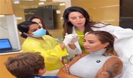 جويل مردينيان تخضع لحقنة &quot;بوتوكس&quot; أمام إبنها الصغير.. شاهدوا كيف كانت ردّة فعل الأخير