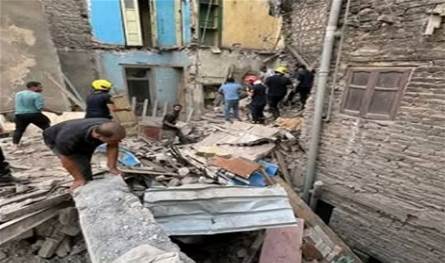 تزامناً مع الإحتفالات بافتتاح المتحف الكبير... إنهيار مبنى في القاهرة