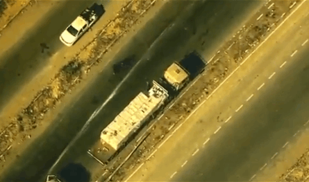 لحظة &quot;نهب&quot;.. هذا ما رصدته طائرة أميركية في غزة