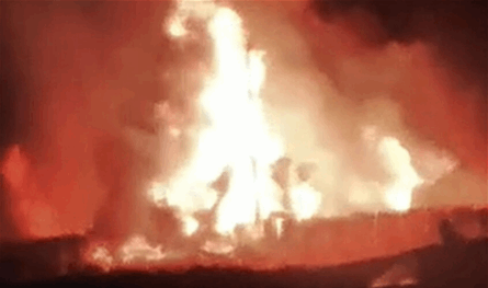 بالفيديو.. انفجارات هائلة تهزّ جنوب إيران