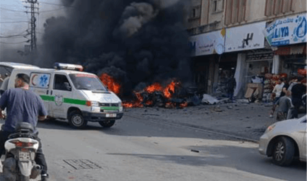 بالفيديو.. طائرة إسرائيلية تستهدف سيارة في الشرقية - جنوب لبنان