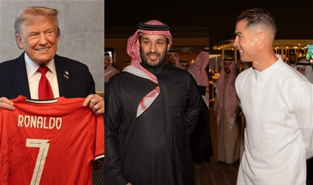 من رونالدو.. رسالة إلى ولي العهد السعودي وترامب (فيديو)
