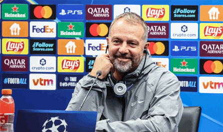 فليك يشحن برشلونة قبل مباراة بروج