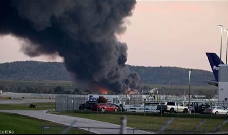 قتلى وجرجى بتحطم طائرة عقب إقلاعها في ولاية كنتاكي الأميركية (فيديو)