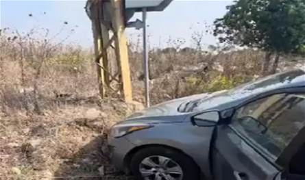 بالفيديو... نجاة شاب على طريق برج رحال لحظة الغارة الإسرائيليّة