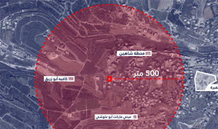 بالصور.. تحذير إسرائيلي بوجوب إخلاء مبنيين في الطيبة وطير دبا 