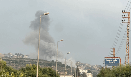 بالصورة: بعد التحذير.. غارات إسرائيلية على الجنوب