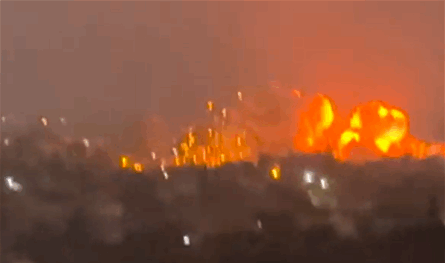 بالفيديو.. غارة عنيفة عل بلدة زوطر الشرقية