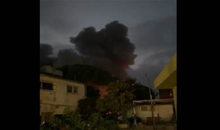 بالفيديو... شاهدوا لحظة إستهداف المبنى في بلدة كفردونين