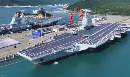 حاملة طائرات صينية جديدة تدخل الخدمة