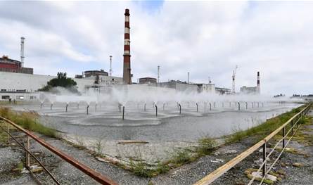 روسيا تُعيد إصلاح خطّ الكهرباء الثانيّ في محطة زابوريجيا النووية