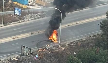 بالفيديو: غارة إسرائيلية تستهدف سيارة في البيسارية 