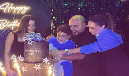تزوّج قبل فترة... فنان لبنانيّ يحتفل بعيد ميلاد إبن زوجته بأجواء عائليّة