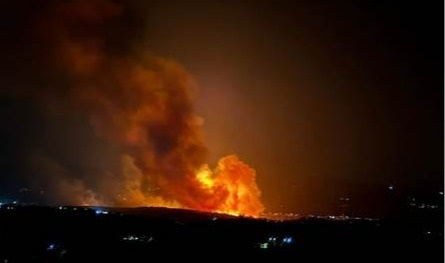 إقليم الخروب يواجه الحرائق.. نيران كثيفة بين المطلة وحصروت والزعرورية (فيديو)