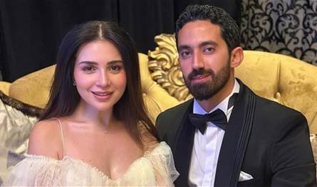 لم تستطع حبس دموعها.. مي عز الدين تبكي في عقد قرانها إليكم السبب (صور)