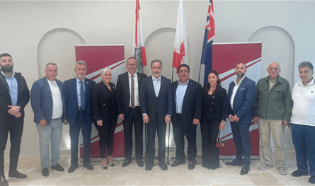 معوّض يلتقي وفد الرابطة المارونية ويشيد بدور الجالية اللبنانية في دعم لبنان