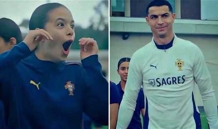 لحظات مؤثرة.. رونالدو يلتقي لاعبات منتخب البرتغال تحت 16 عامًا (فيديو)