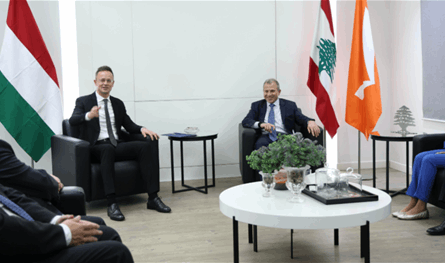 باسيل استقبل وزير خارجية هنغاريا