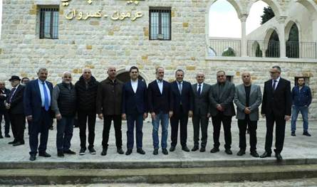 مرقص ورسامني يدشّنان مزار مار روحانا في عرمون… والعمل بطريق دلبتا يُستأنف