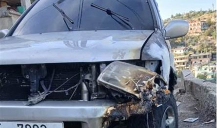 إحراق سيارة مختار في عين الذهب