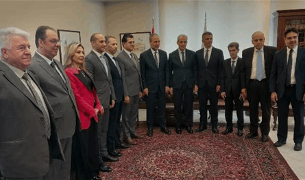 مرقص زار نقابة المحامين في بيروت مهنئًا مرتينوس