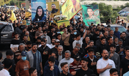 &quot;حزب الله&quot; شيع وأهالي المنصوري الشهيد محمد شويخ