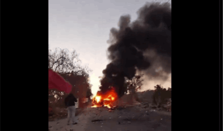 بالفيديو.. استهداف سيارة في بليدا