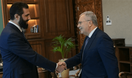 متري يلتقي الشرع لبحث تعزيز العلاقات الثنائية