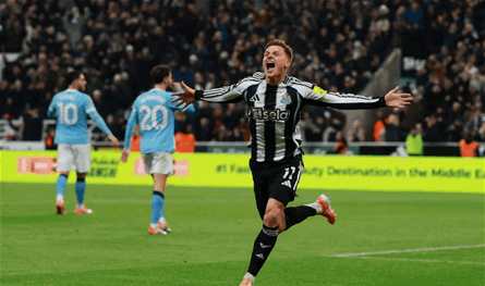 بارنز يُسقط مانشستر سيتي ويُنقذ نيوكاسل