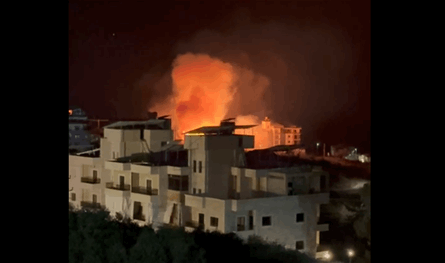 بالفيديو.. حريق كبير في ساحل الشوف