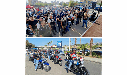 بلدية صيدا تستقبل مسيرة 300 درّاج في عيد الاستقلال