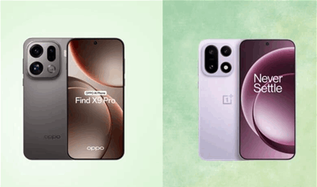 مقارنة بين هاتفي OnePlus 15 و Oppo Find X9 Pro